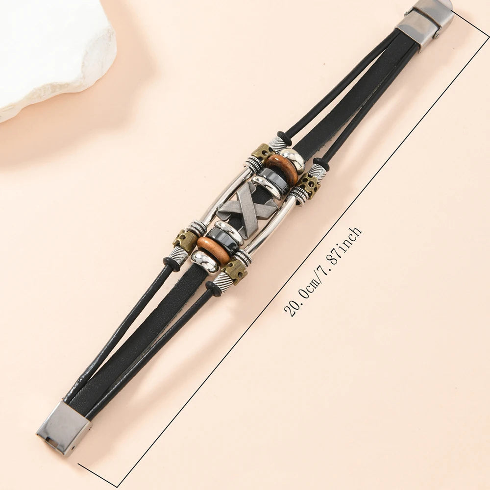 Garland | Pulsera de Cuero de Varias Capas