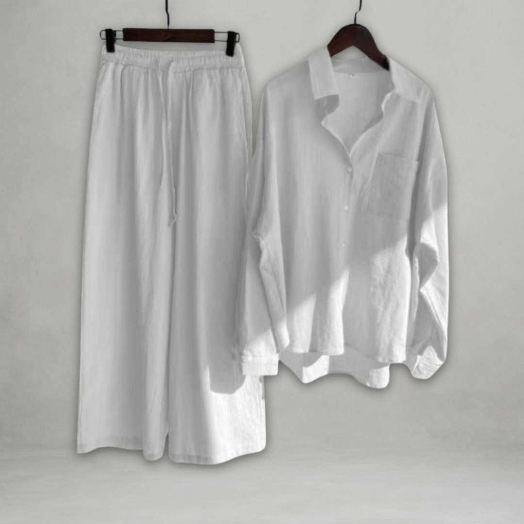 Ottavia | Conjunto de Dos Piezas Con Camisa Abotonada