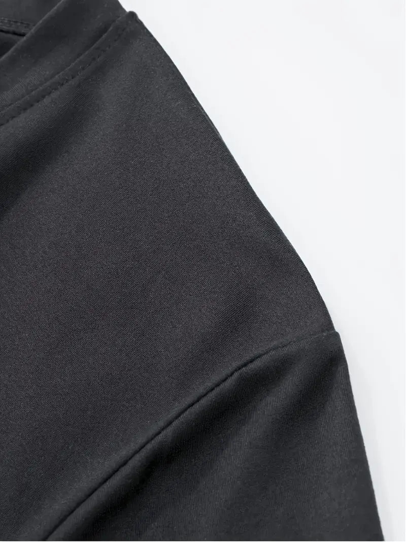 Fraga - Camiseta de manga corta con cuello en V y corte entallado