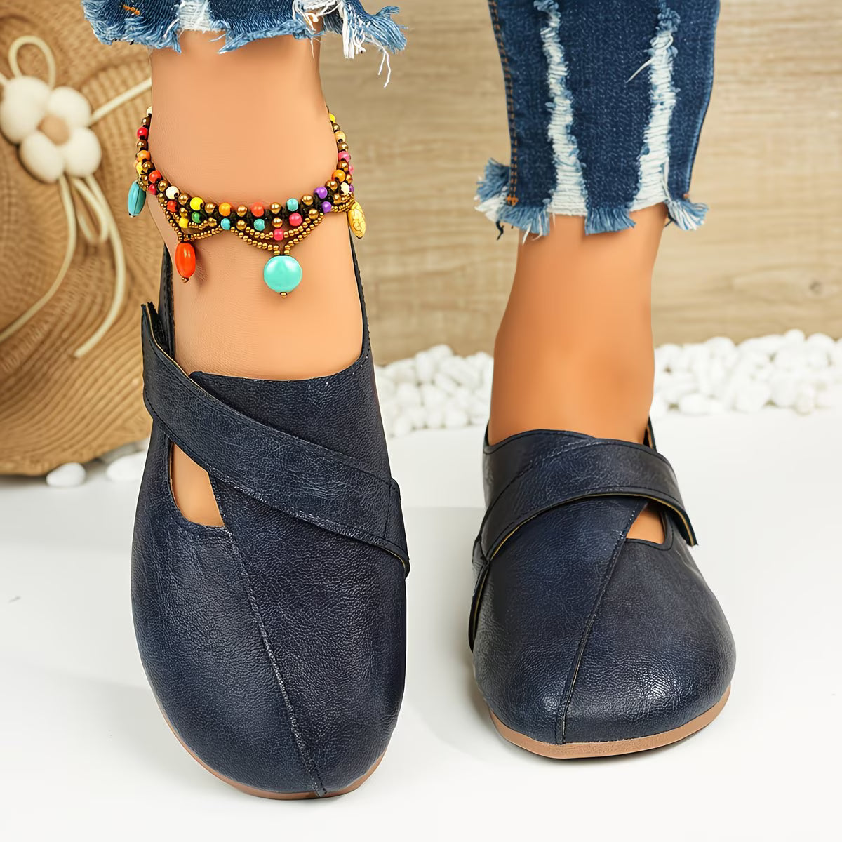 Tandara | Bailarinas Con Diseño De Tiras Cruzadas Y Aberturas