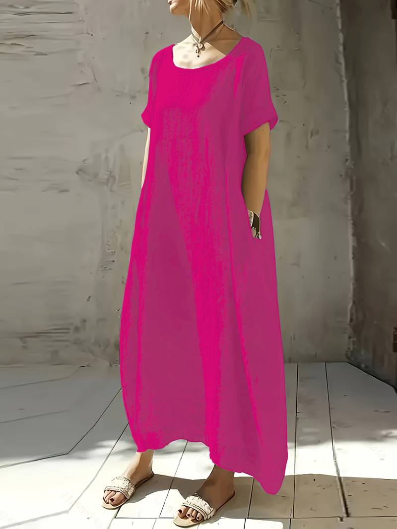 Anuradhi - Vestido largo Informal Con Mangas Holgadas