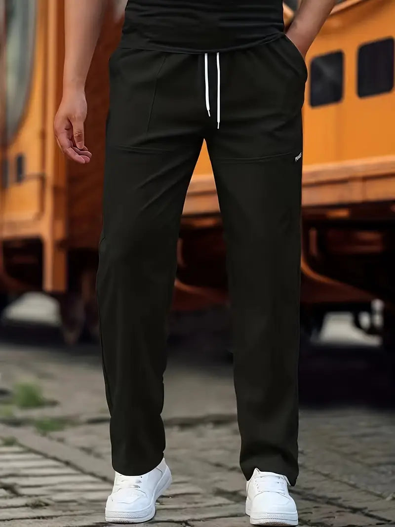 Travys | Pantalones Jogger Rectos Con Cordón y Bolsillos