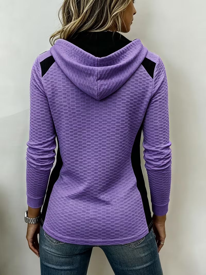 Kalisita | Top con capucha y diseño colorblock