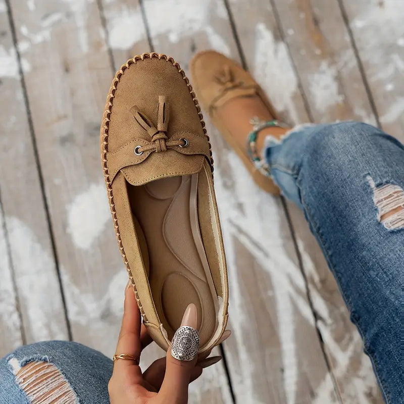 Tânia | Mocasines Sin Cordones Con Borlas Para Mujer
