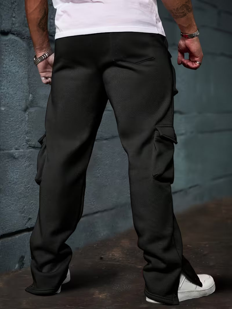 Deyan | Pantalones Cargo Con Cordón Y Múltiples Bolsillos