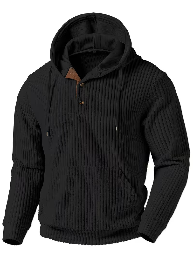 Colman | Sudadera con Capucha de Manga Larga Acanalada