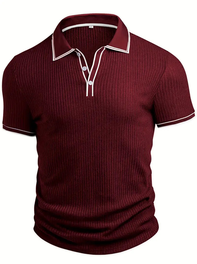 Orestis - Polo de Manga Corta Con Tejido Acanalado