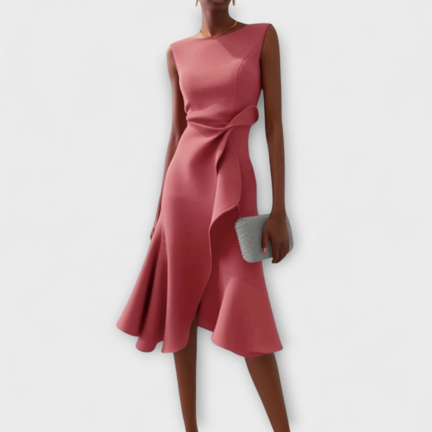 Jolene | Vestido Midi Elegante Sin Mangas