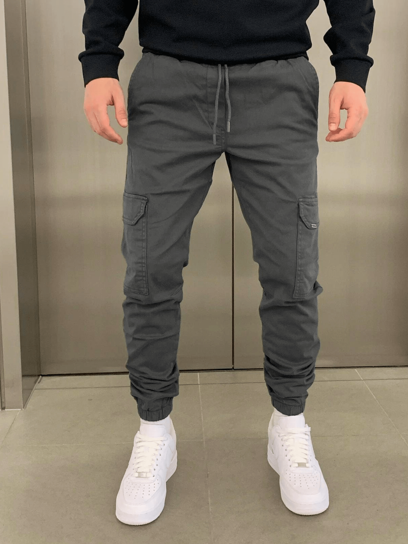 Marko - Pantalones Jogger Cargo de Corte Ajustado Con Cordón