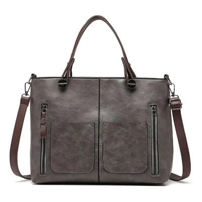 Britney | Bolso de Hombro Con Bolsillos Delanteros Con Cremallera