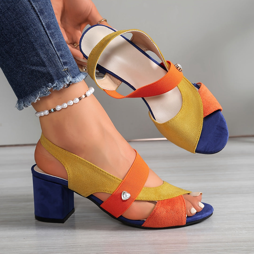 Josien | Sandalias De Tacón Grueso Y Punta Abierta