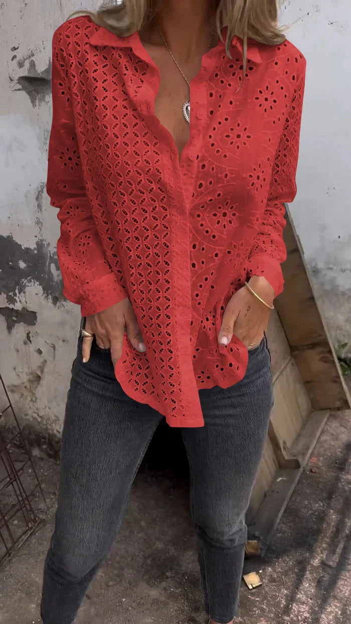 Tommie | Camisa De Manga Larga Con Botones Y Calados