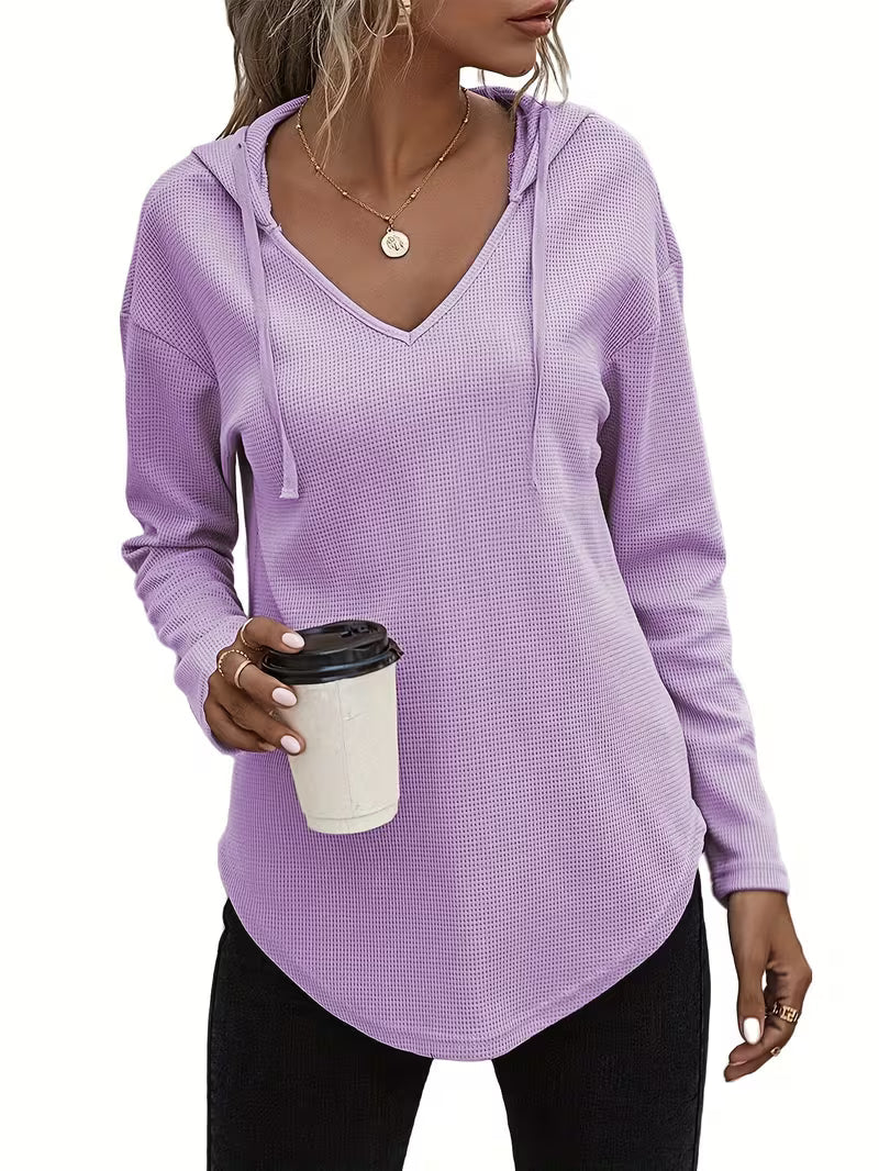 Heydi | Sudadera Con Capucha Manga Larga y Bajo Curvo