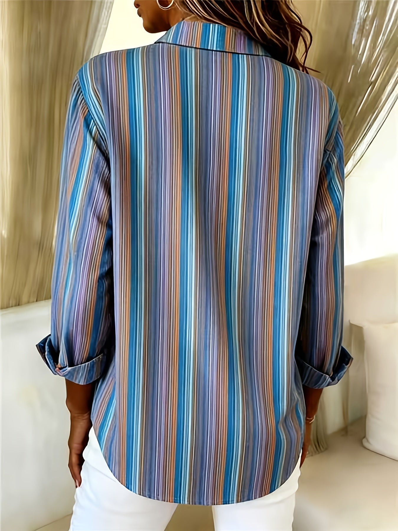 Chamique - Camisa De Manga Larga Con Botones