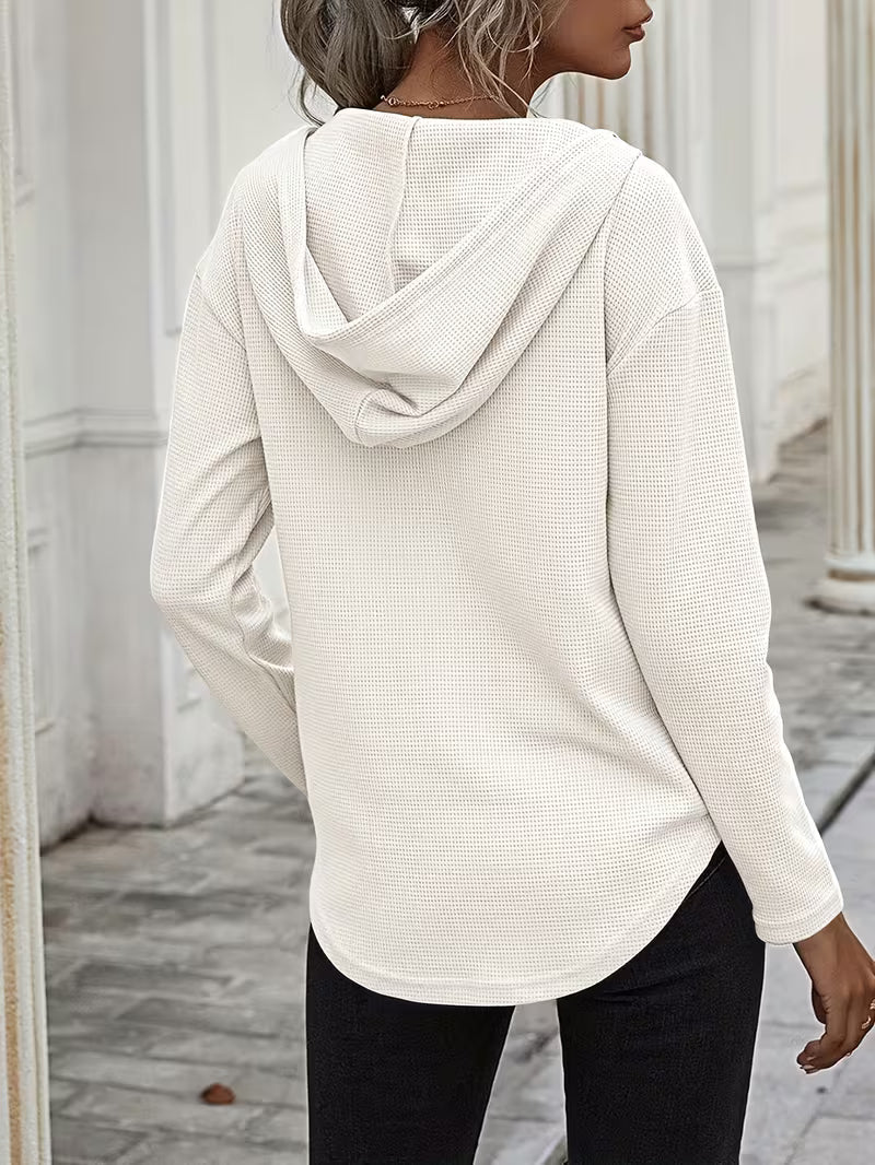Heydi | Sudadera Con Capucha Manga Larga y Bajo Curvo