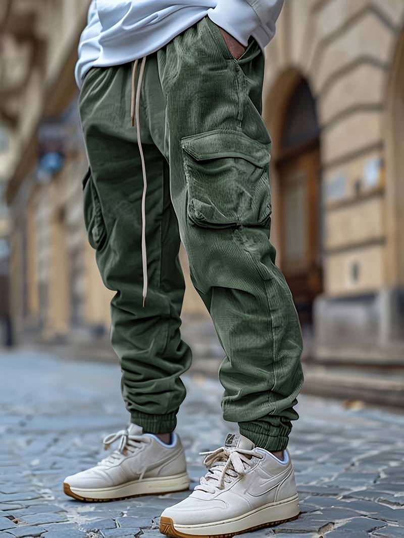 Baruch | Pantalones Cargo Con Cordón en la Cintura y Bolsillos