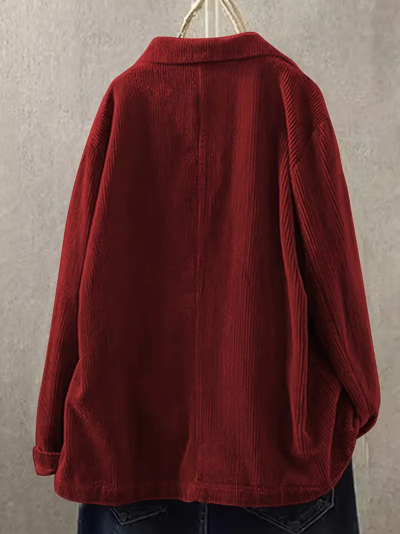 Nehara | Chaqueta Blazer Informal De Pana Con Botones en La Parte Delantera