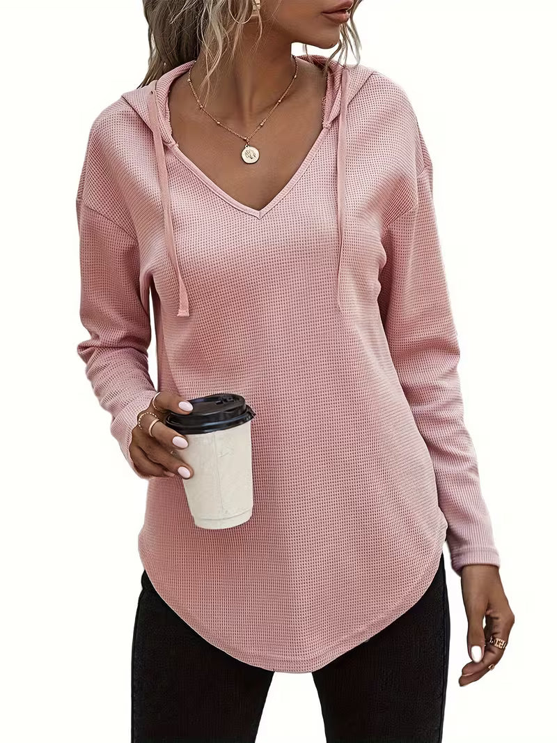 Heydi | Sudadera Con Capucha Manga Larga y Bajo Curvo