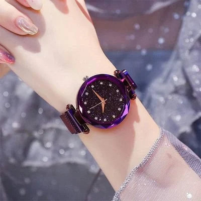 Enola | Conjunto De Reloj Con Esfera Brillante Y Correa De Malla