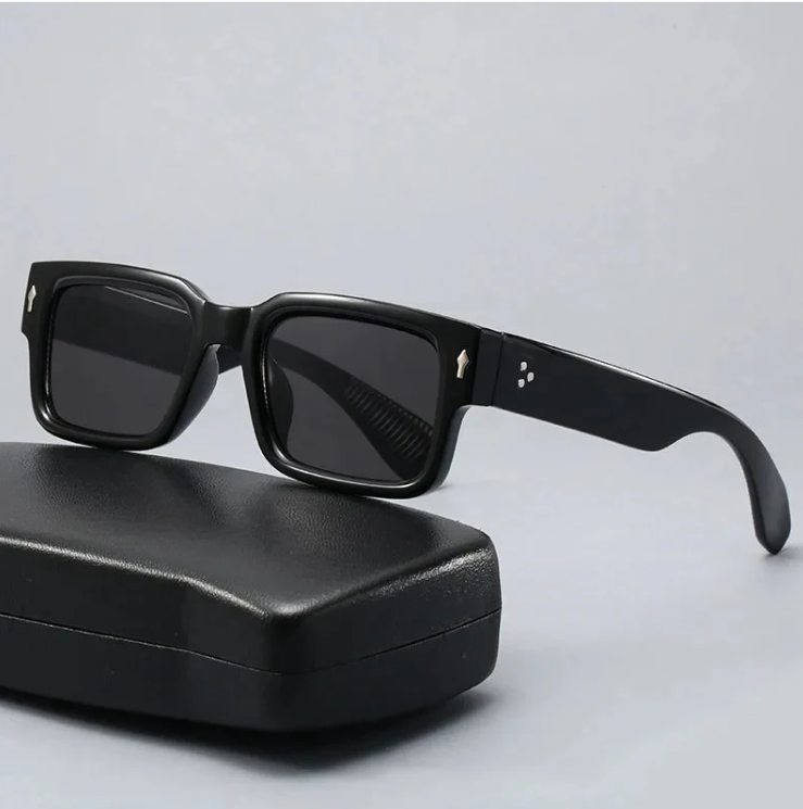 RetroLens - Gafas de sol unisex con Montura Cuadrada y Cristales Tintados en Verde
