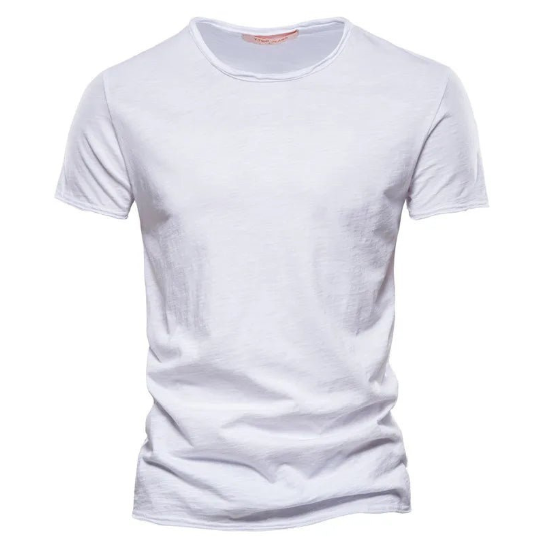 Jonatan | Camiseta Básica Manga Corta Cuello Redondo