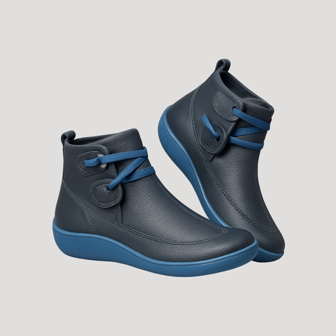 Romualdo | Botines con Hebilla y Punta Redonda