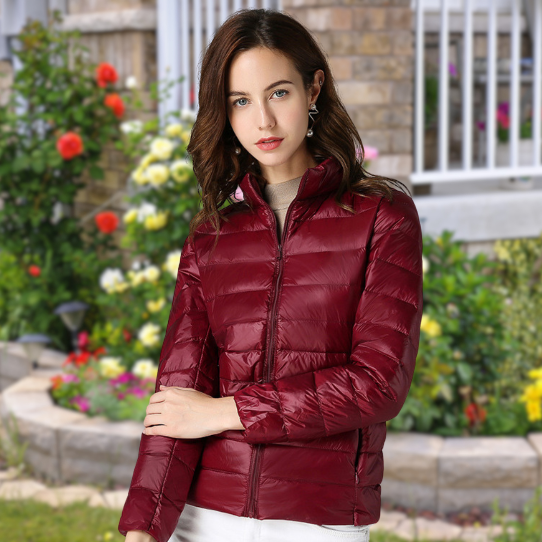 Isla | Chaqueta Acolchada Con Cremallera Y Cuello Alto