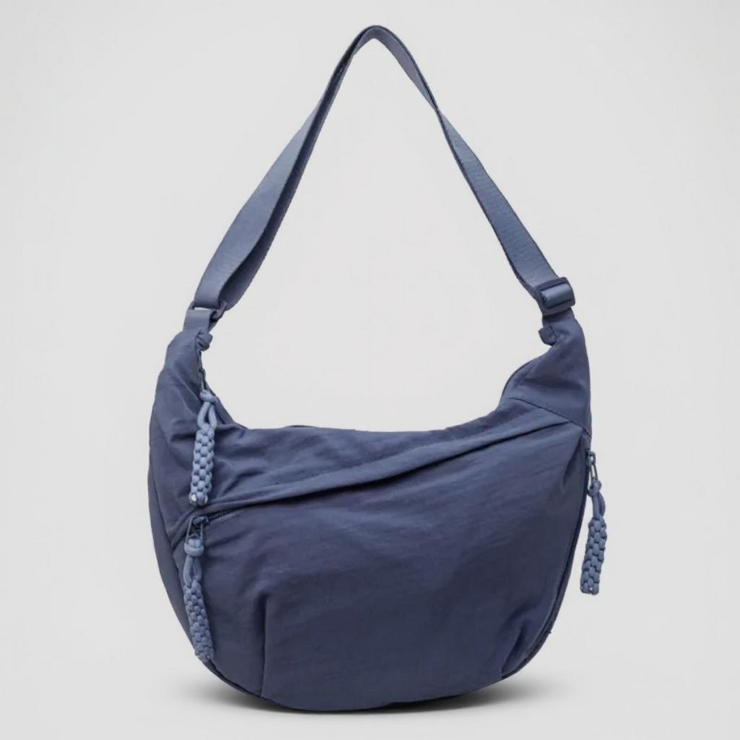 Soukaina | Bolso De Hombro Curvo Con Cremalleras