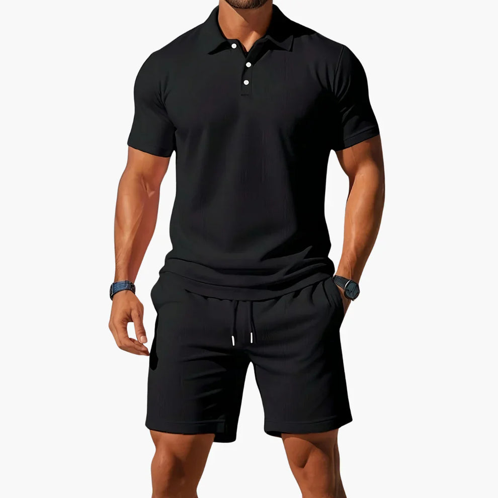Chamikara | Conjunto De Polo Y Pantalones Cortos De Corte Entallado