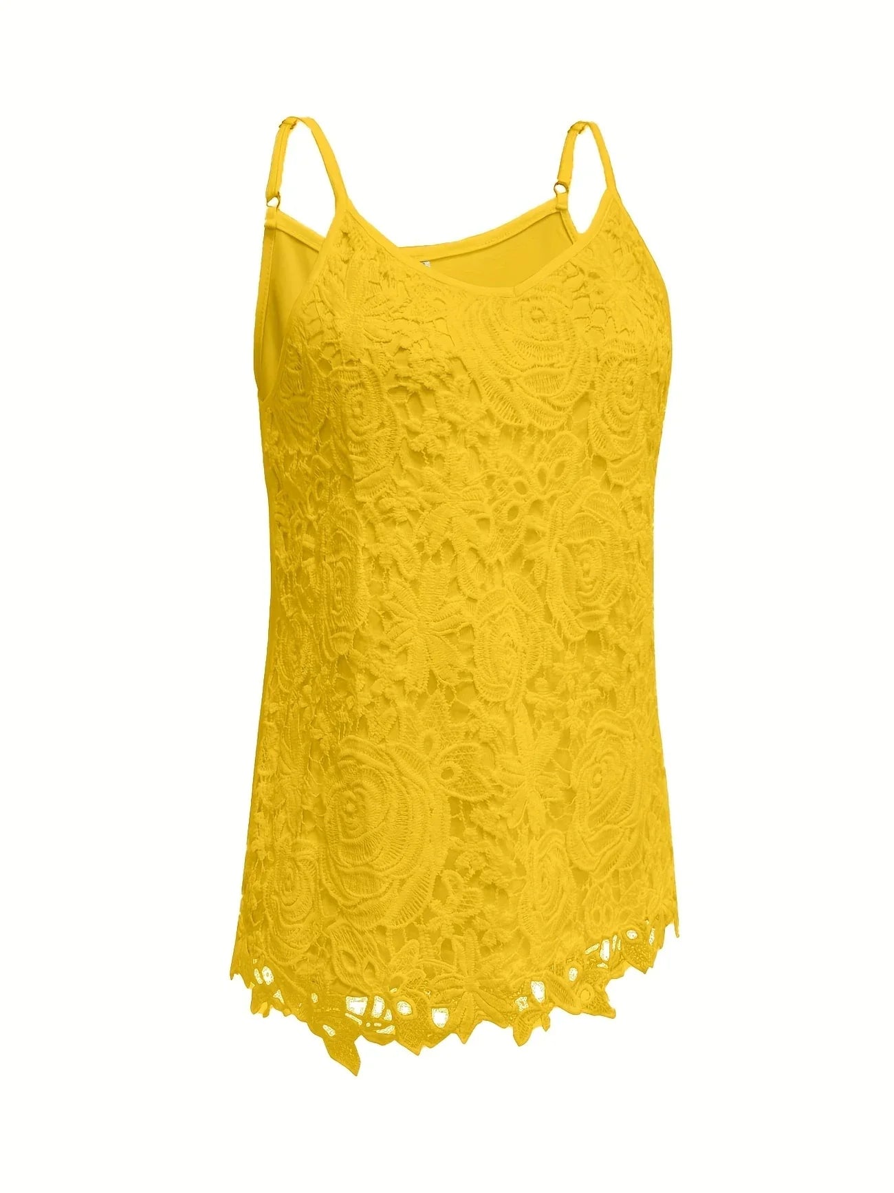 Juna | Top de Encaje Floral con Tirantes