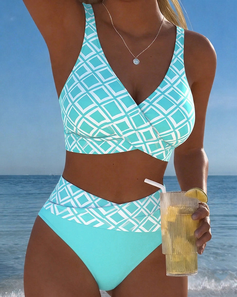 Roxy | Bañador De Dos Piezas Con Estampado Diamante