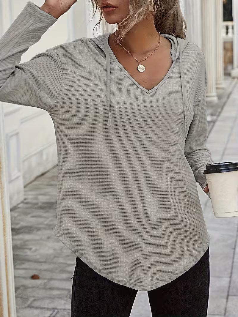 Heydi | Sudadera Con Capucha Manga Larga y Bajo Curvo