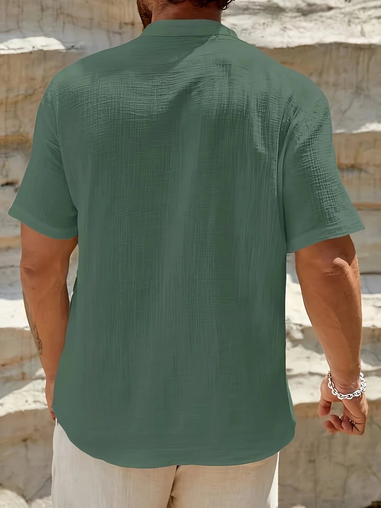 Sancho | Camisa Manga Corta Cuello Mao