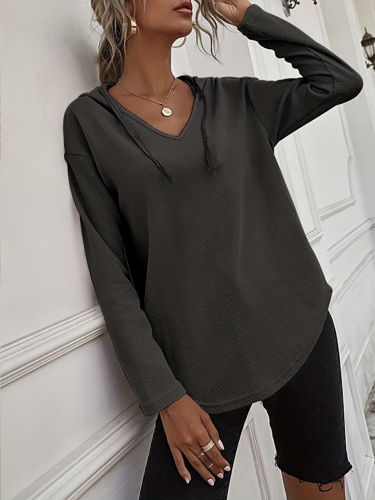 Laurette | Sudadera con Capucha de Manga Larga