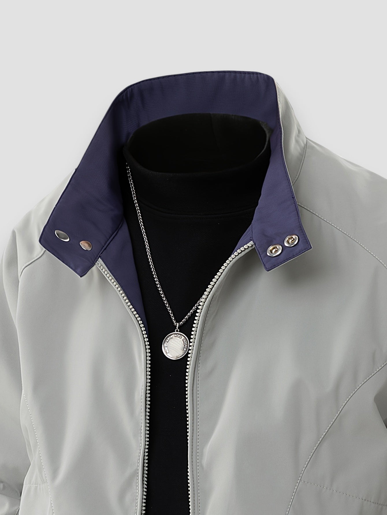 Mason | Chaqueta Casual con Cremallera y Cuello Alto