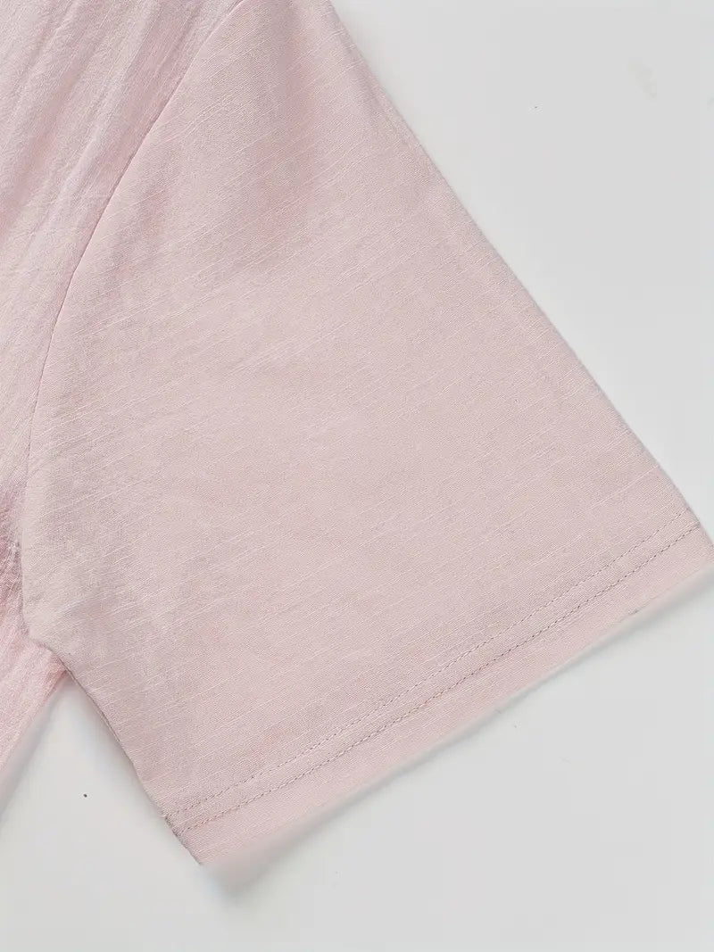Vaughn - Camiseta Henley de Manga Corta