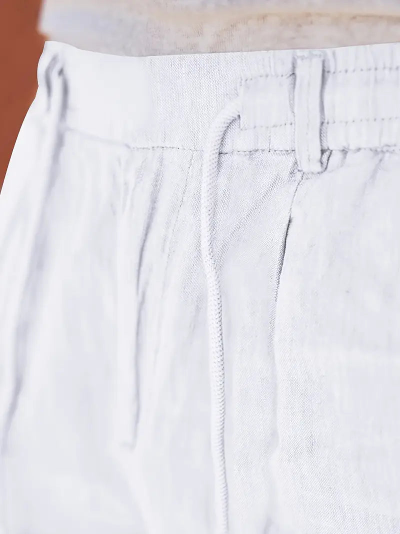 Nichols | Pantalón Lino Hombre Casual Cordón