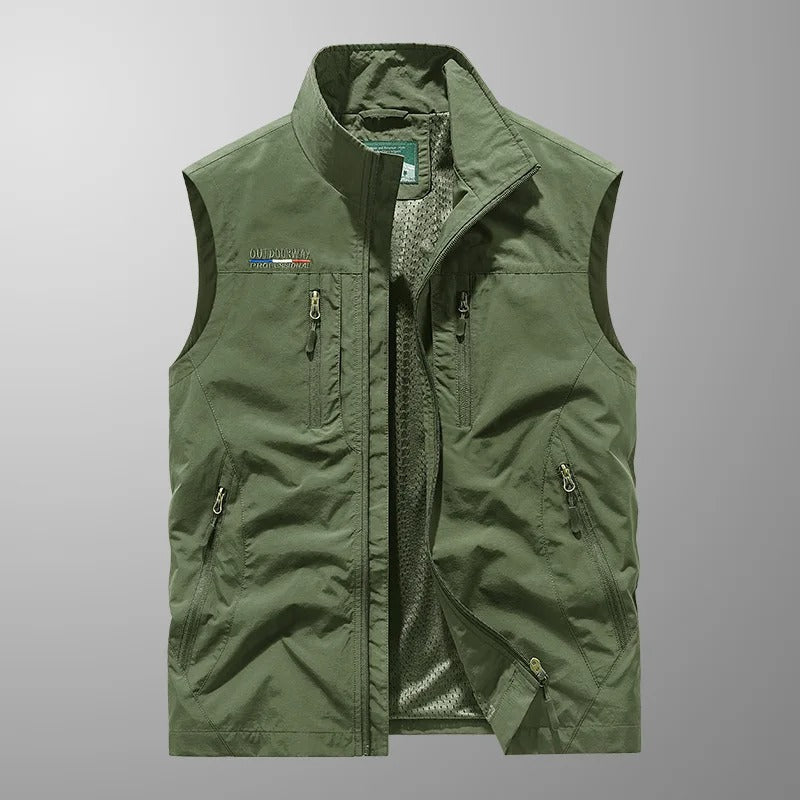 Vincent - Chaleco Chaqueta Transpirable Táctico Multi Bolsillo