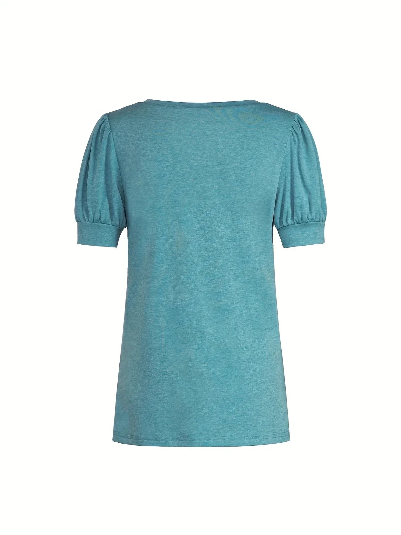 Kizzy | Camiseta de Manga Abullonada Cuello V