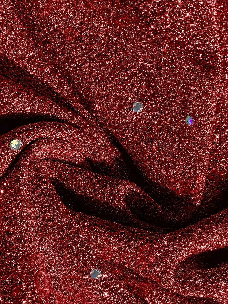 Eglantina | Vestido Lentejuelas Escote V Manga Larga