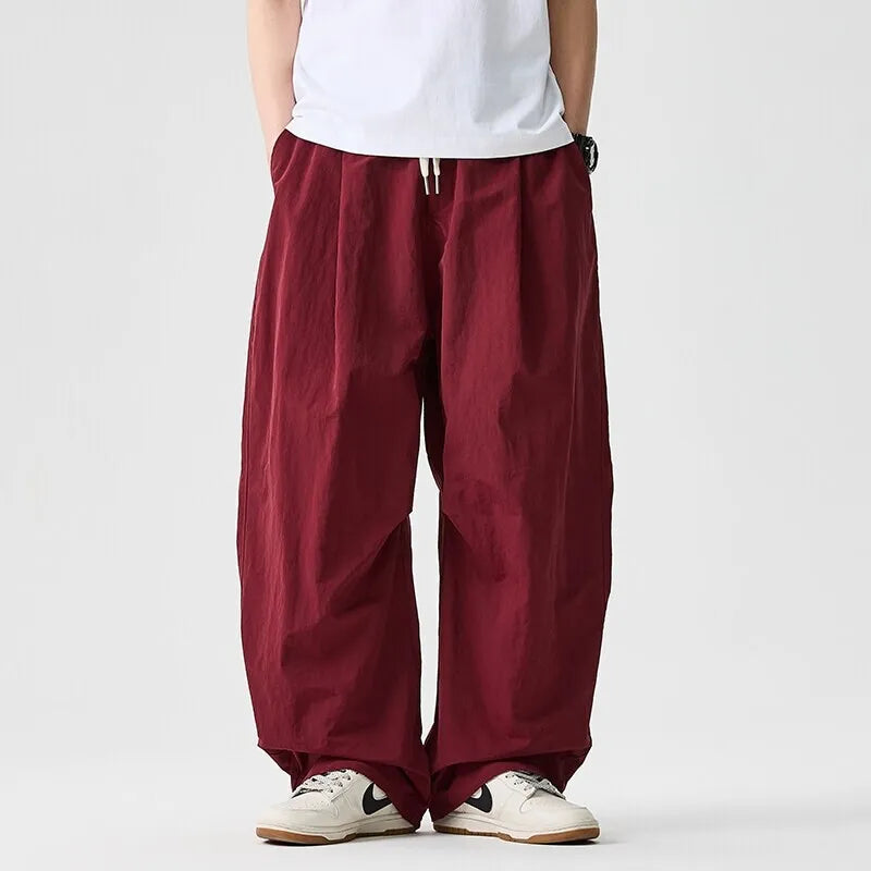 Kaio | Pantalón Holgado Pierna Ancha Cordón