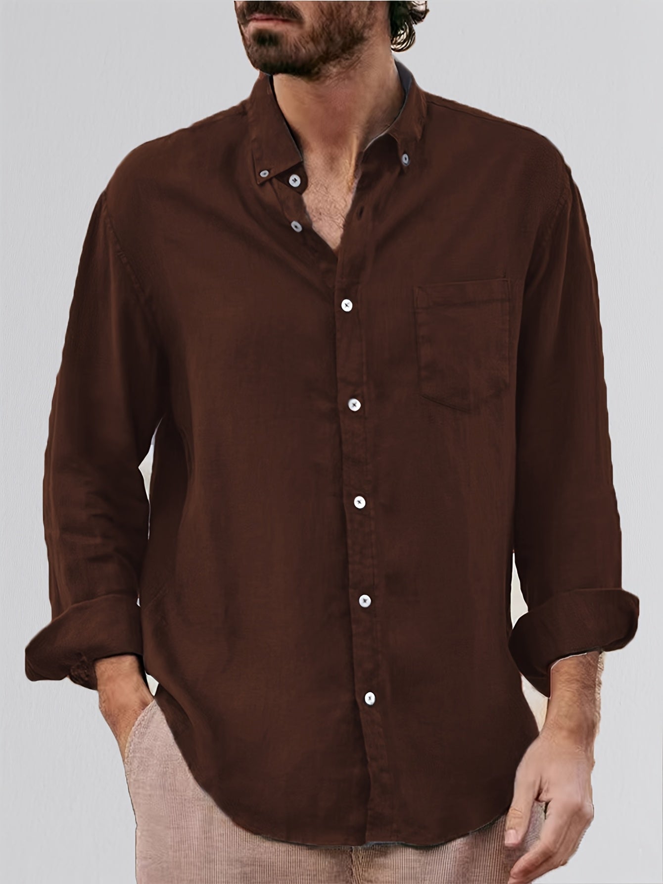 Deshawn | Camisa de Manga Larga con Botones