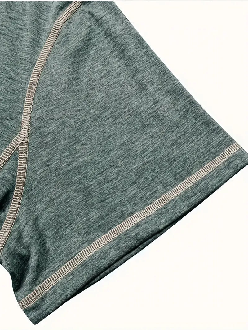 Orazio | Camiseta De Manga Corta Con Cuello Henley