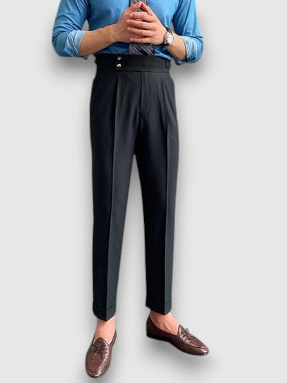 Flurin | Pantalones De Vestir Plisados De Cintura Alta