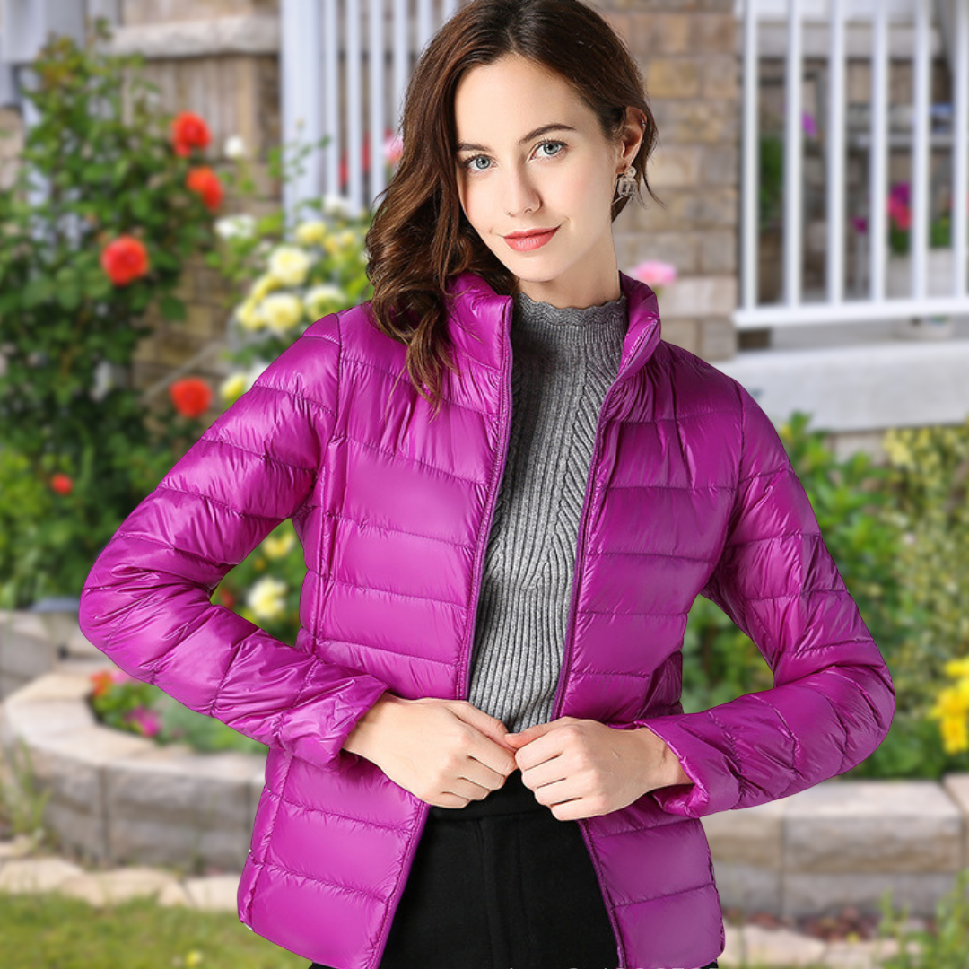 Isla | Chaqueta Acolchada Con Cremallera Y Cuello Alto