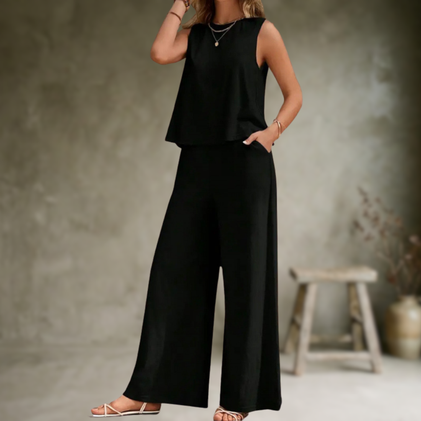 Alizeh | Conjunto De Ropa De Estar Por Casa Sin Mangas Y De Corte Ancho