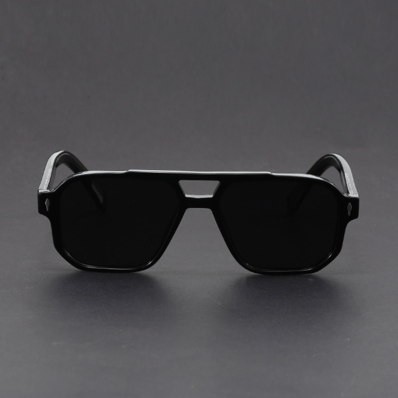 Kieran - Gafas de sol con Montura Cuadrada azul y Cristales Oscuros