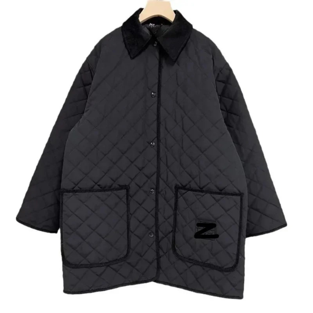 Elysoruta | Chaqueta acolchada de algodón con cuello de pana