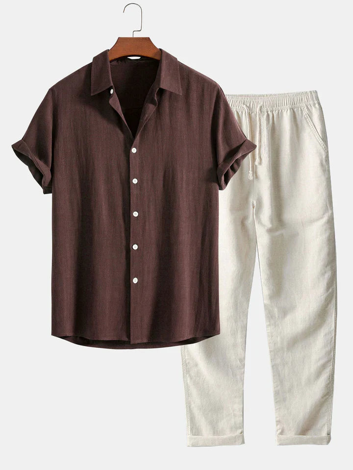 Booker | Conjunto Camisa Manga Corta Pantalón