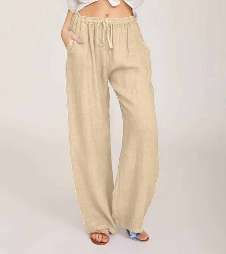 Maialen | Pantalones De Corte Ancho Con Cordón
